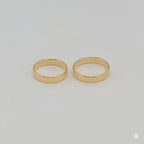 (1-3074) Gold Laminate - Classic Band Ring - BGF