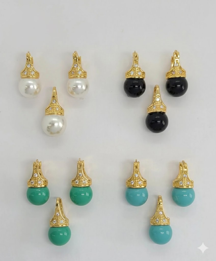 (1-6185) Laminado dorado - Juego de cuentas - BGO