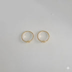 (1-3013) Anillo de flores laminado en oro - BGF