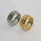 (4-0041-1) Stainless Steel - Multi band Ring.