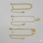 (MBRA-34) Pulsera de eslabones sencillos de acero inoxidable.