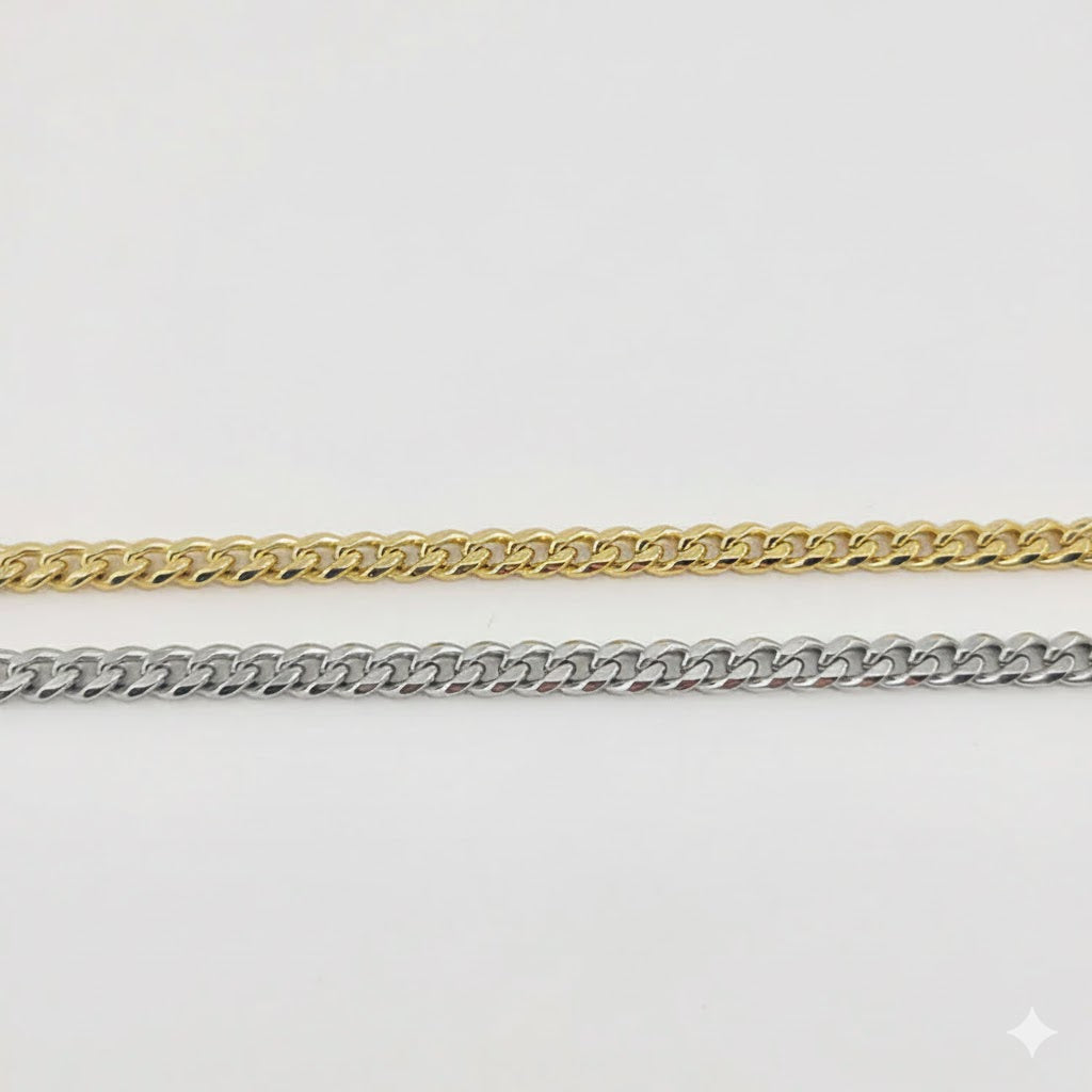 (4-4251) Stainless Steel - 5mm Curb Link Bracelet
