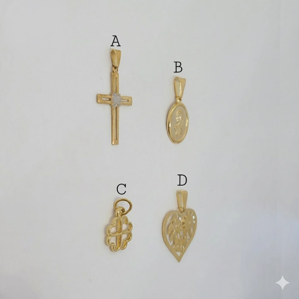 (1-2019) Laminado de Oro - Colgantes Pequeños - BGF