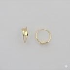 (1-3013-3) Anillo grueso laminado en oro - BGFm