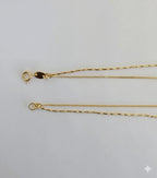 (1-6097) Collar de capas cruzadas laminado en oro - BGF