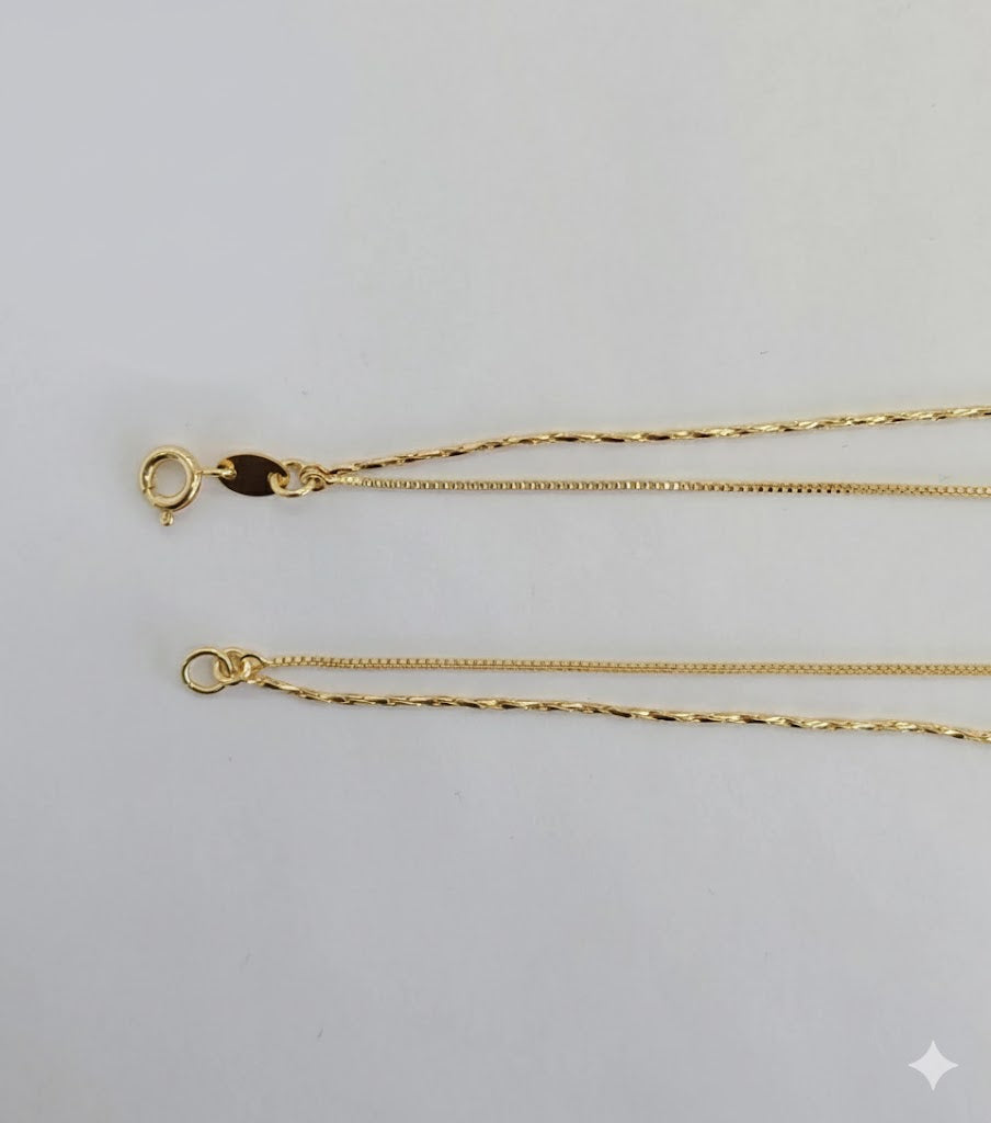 (1-6097) Collar de capas cruzadas laminado en oro - BGF