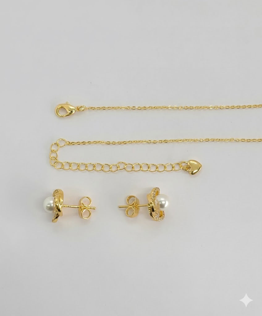 (1-6429) Laminado dorado - Juego de perlas - BGO