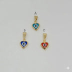 (1-2027) Laminado de oro - Colgantes de mal de ojo - BGF