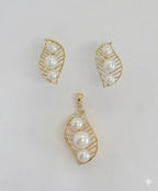 (1-6259) Laminado dorado - Juego de hojas de perla - BGO