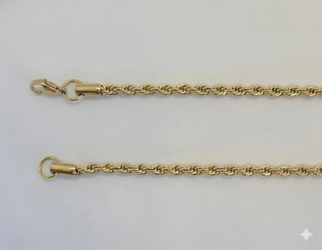 (4-3212-1) Cadena de eslabones de cuerda de acero inoxidable de 4 mm.