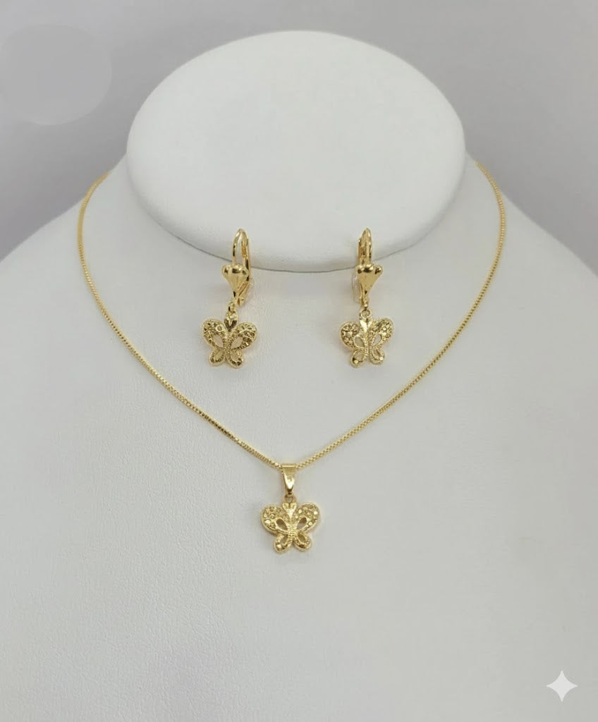 (1-6517) Laminado Dorado - Juego Mariposa - BGF