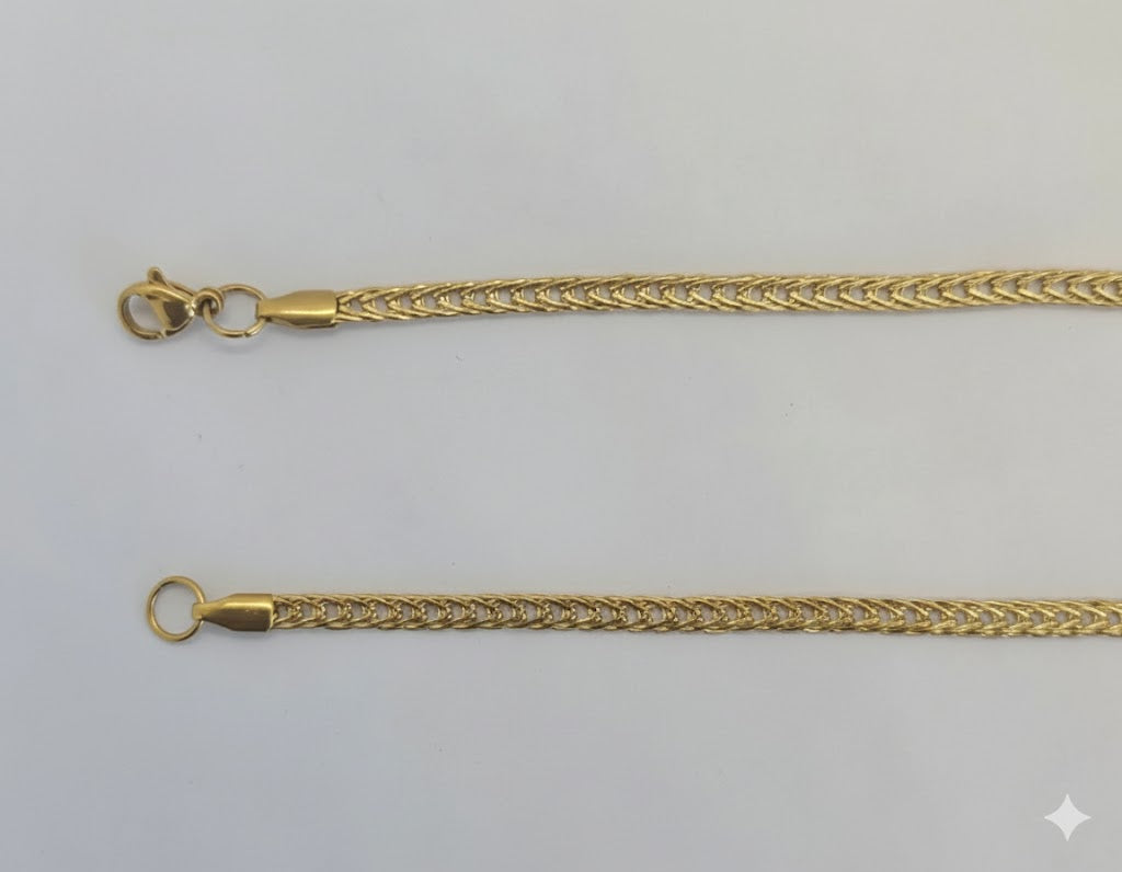 (4-3167) Cadena de eslabones de acero inoxidable de 3 mm