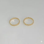 (1-3007-5) Anillo de banda circular laminado en oro - BGF