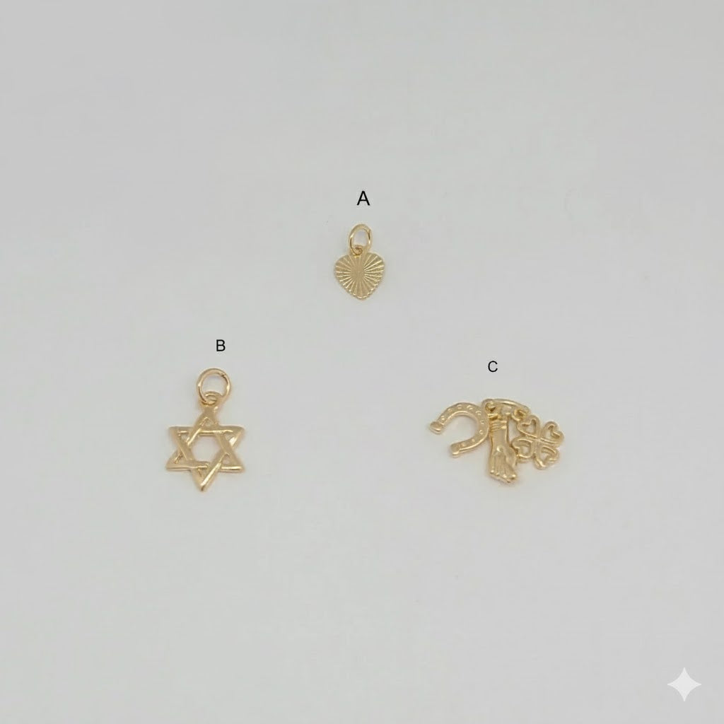 (1-2001-1) Laminado de oro - Colgantes pequeños - BGF