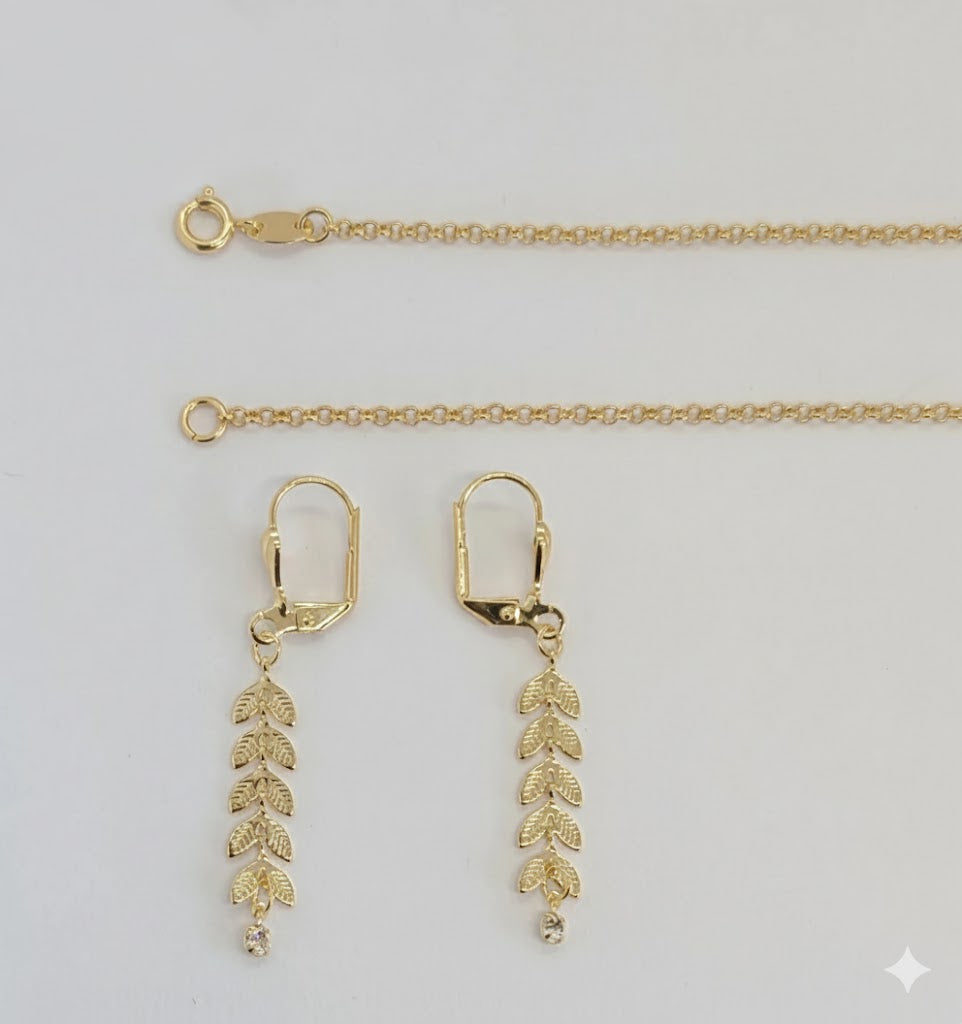 (1-6220) Laminado dorado - Juego de eslabones Rolo - BGF