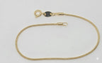 (1-0474) Laminado de oro - Pulsera de serpiente redonda de 1,5 mm - BGF