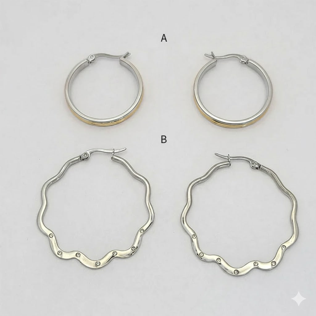 (4-2106) Stainless Steel - Hoops.