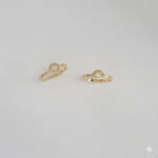 (1-3013) Anillo de flores laminado en oro - BGF