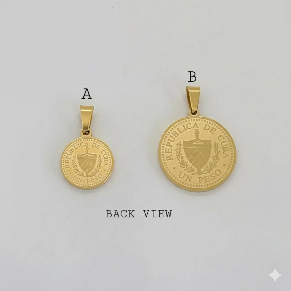 (4-2003) Acero inoxidable - Colgantes de monedas.