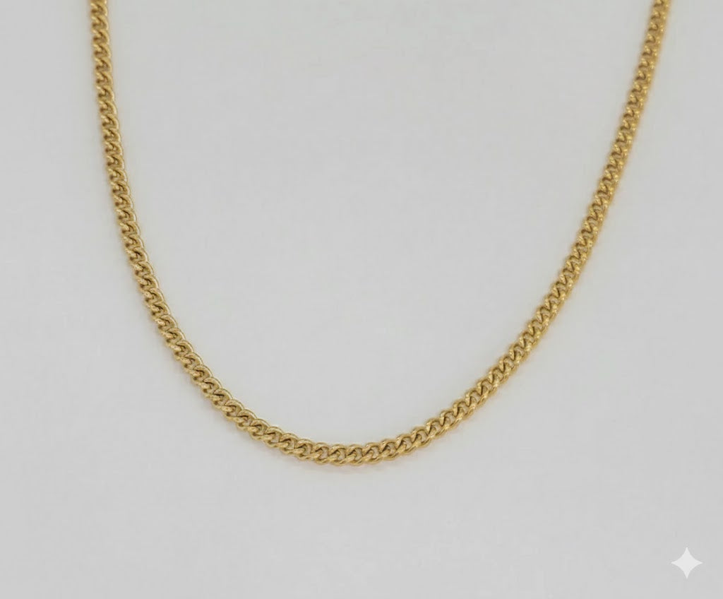 (4-3171) Stainless Steel - 2.5mm Curb Link Chain.