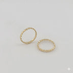 (1-3009-1) Anillo de banda de estrellas laminado en oro - BGF