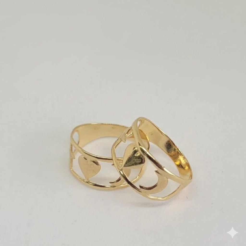 (1-3011) Anillo de mujer laminado en oro - BGO