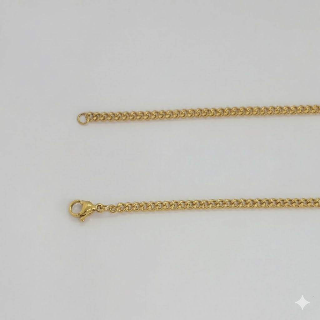 (4-3171) Cadena de eslabones de acero inoxidable de 2,5 mm.