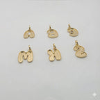 (1-2490) Laminado dorado - Colgantes con letras de globo grandes - BGF