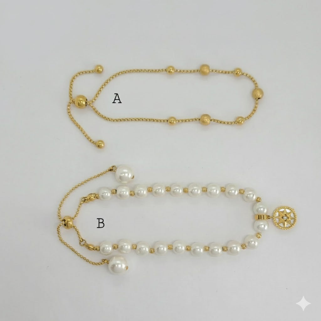 (MBRA-31) Stainless Steel - Adjustable Bracelet.