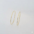 (4-2124) Stainless Steel - Plain Big Hoops.