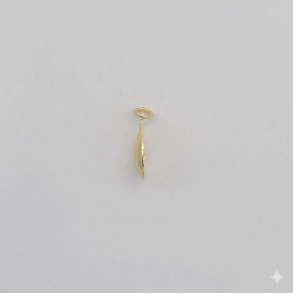 (1-2014-1) Laminado de oro - Colgante de concha pequeña - BGF