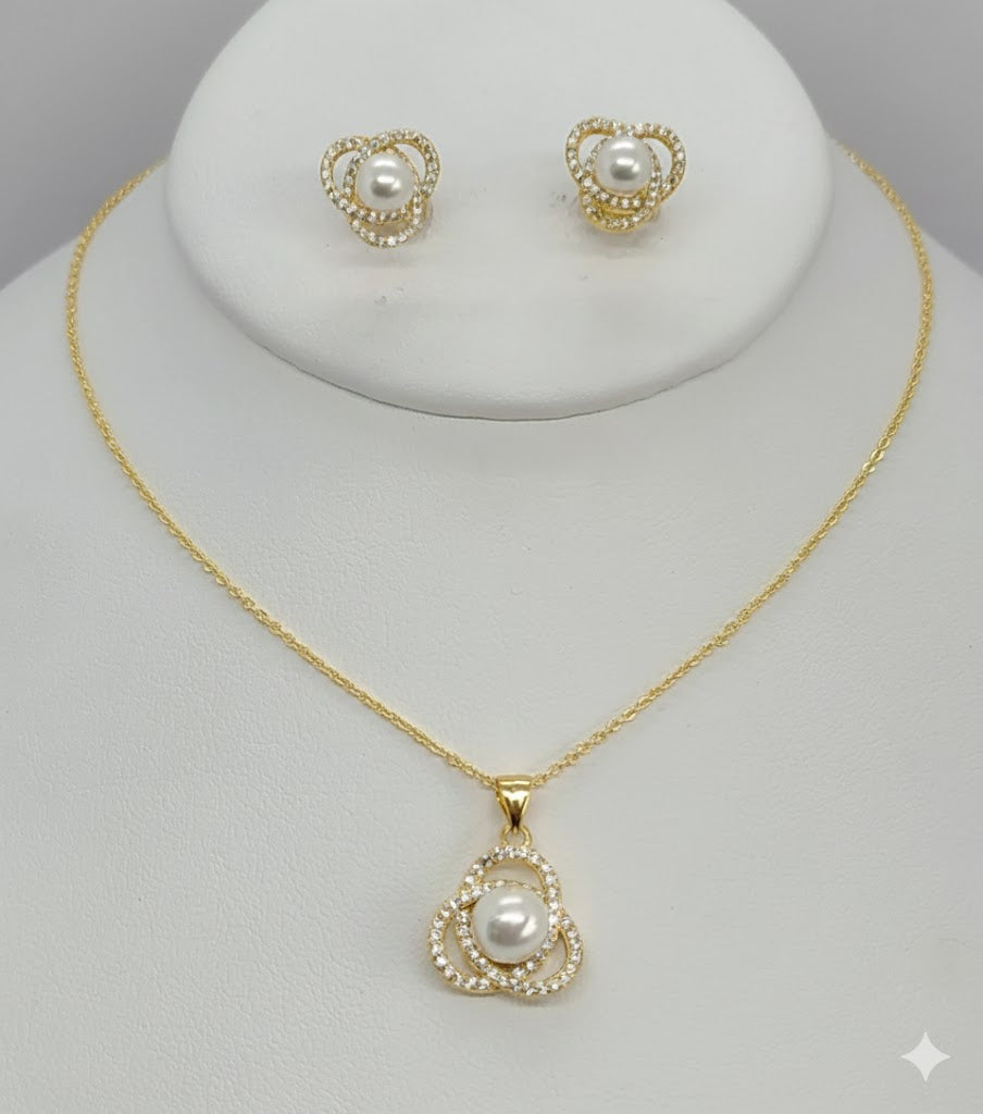 (1-6429) Laminado dorado - Juego de perlas - BGO