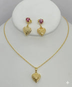 (1-6402) Laminado dorado - Conjunto de corazones - BGO