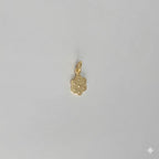 (1-2027-1) Laminado dorado - Colgantes de flores diminutas - BGF