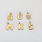 (1-2490) Laminado dorado - Colgantes con letras de globo grandes - BGF