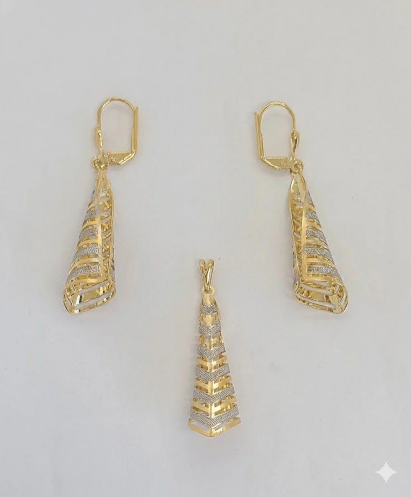 (1-6009) Laminado dorado - Juego de conos de dos tonos - BGF