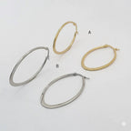 (4-2122) Stainless Steel - Plain Hoops.