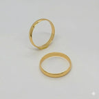 (1-3010-1) Anillo unisex clásico laminado en oro - BGO