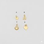 (1-2001) Laminado de oro - Colgantes pequeños - BGF