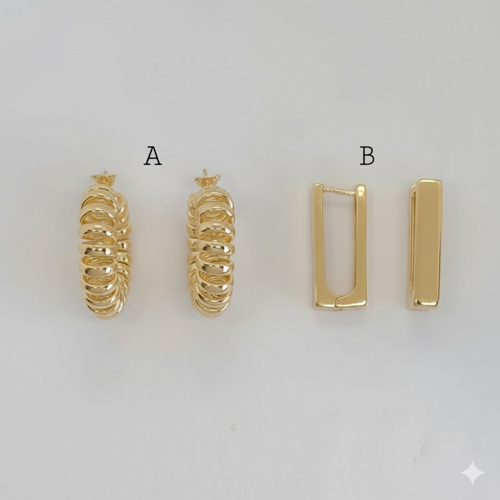 (1-2987) Laminado Dorado - Aros - BGF