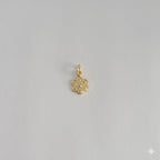 (1-2027-1) Laminado dorado - Colgantes de flores diminutas - BGF