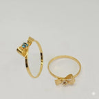 (1-3001) Anillo de Lazos Laminado en Oro - BGO