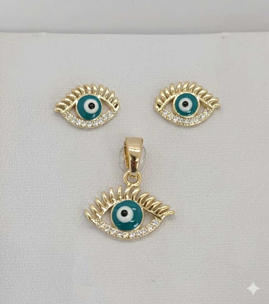 (1-6120) Laminado dorado - Juego de ojos - BGO