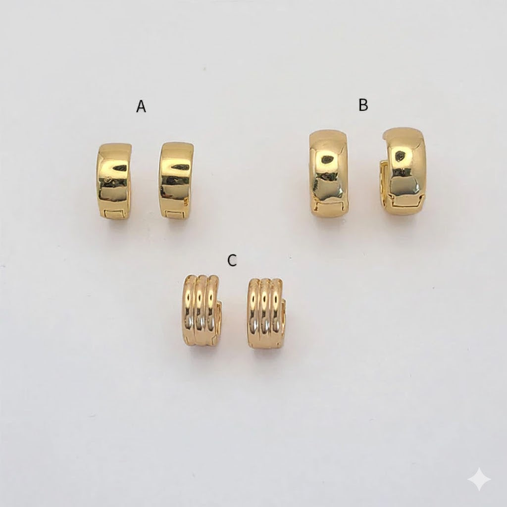 (1-2515) Laminado dorado - Huggies lisos - BGO