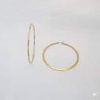 (4-2124) Stainless Steel - Plain Big Hoops.
