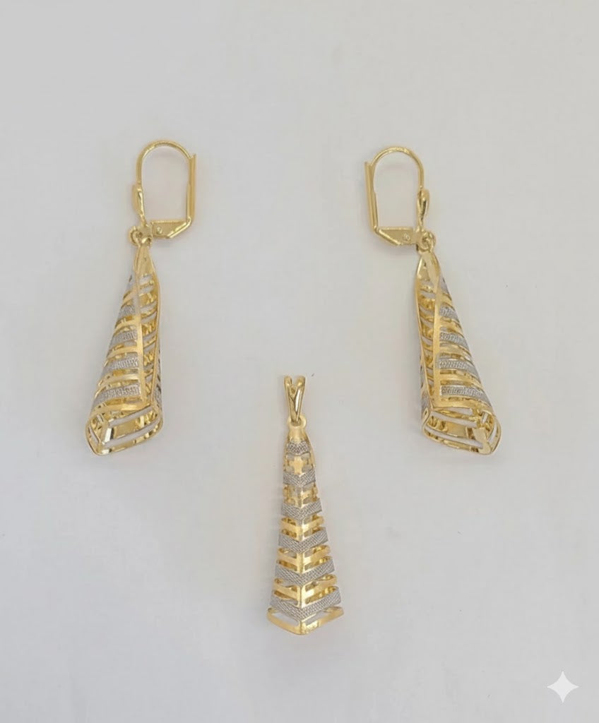 (1-6009) Laminado dorado - Juego de conos de dos tonos - BGF