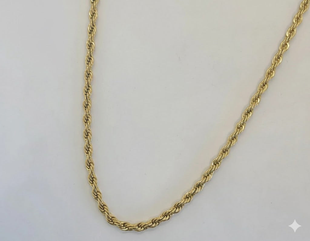 (4-3212-1) Stainless Steel - 4mm Rope Link Chain.