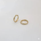 (1-3008-3) Laminado de oro - Anillo trenzado - BGF