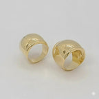 (1-3016-1) Anillo de cúpula laminado en oro - BGF