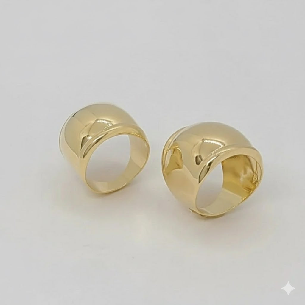 (1-3016-1) Anillo de cúpula laminado en oro - BGF